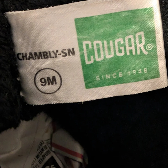 Cougar Canada Black Mid Calf Lined Winter Boots Waterproof  Lace up Women's 9 M. - Picture 10 of 12